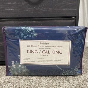 South‎ Shore Blue Dandelion Dreams Duvet Cover Set King / California King NEW!